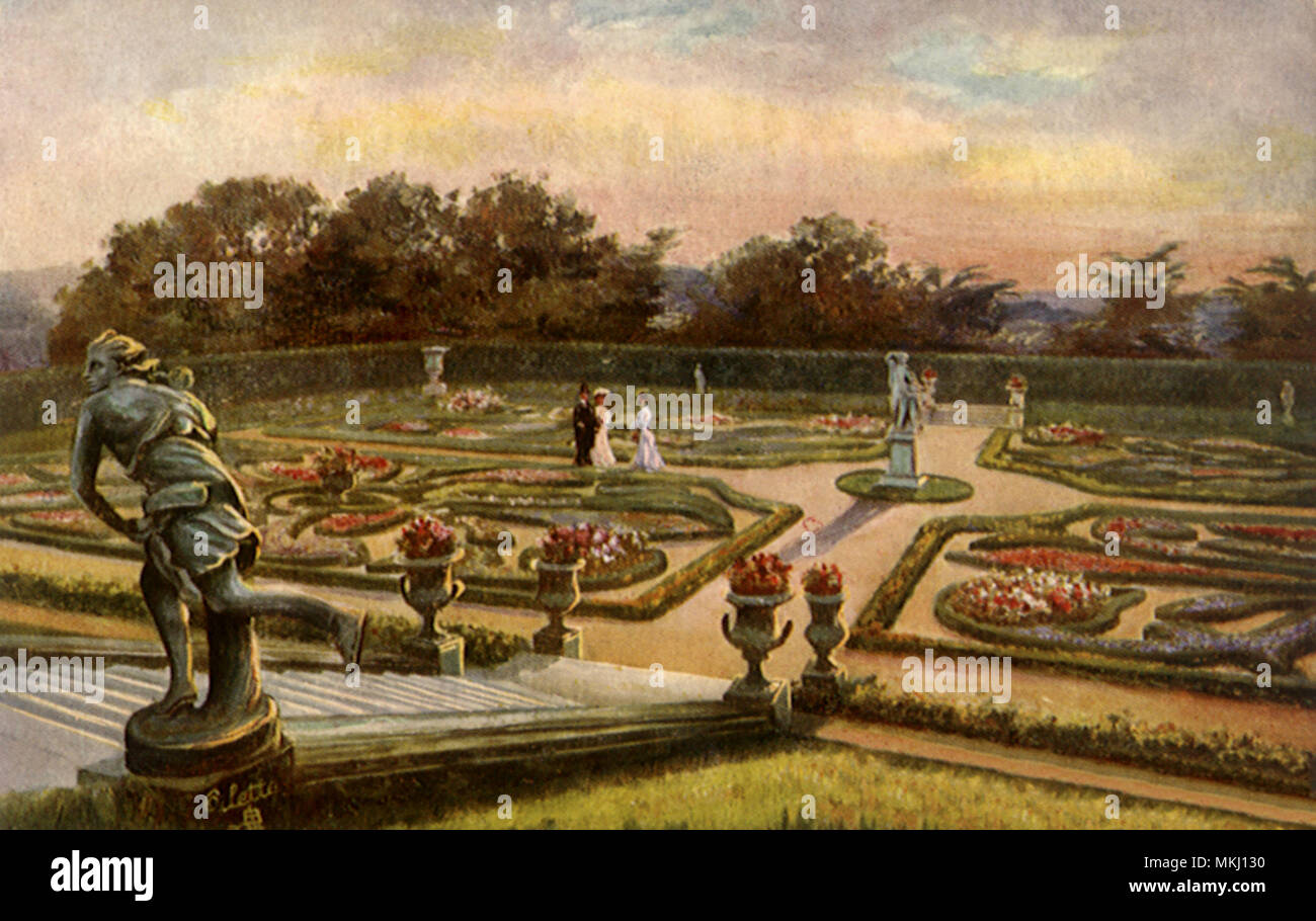 Giardino all'italiana Foto Stock