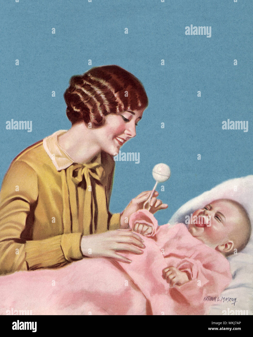 Battito di scuotimento per bambino Foto Stock