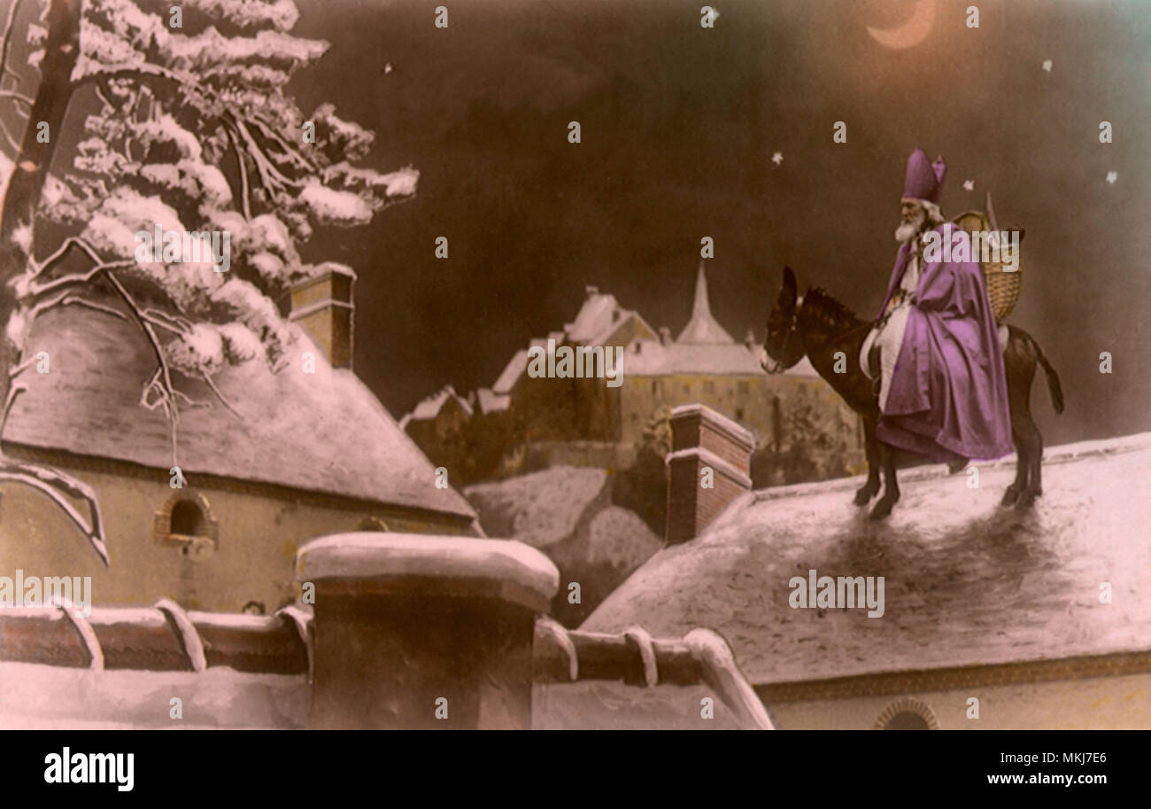 San Nicola sul tetto Foto Stock