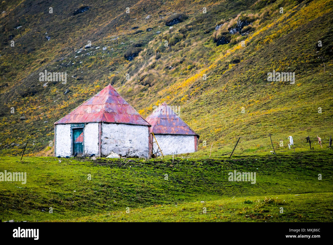 Guest House a Roopkund, Uttarakhand, India. Foto Stock
