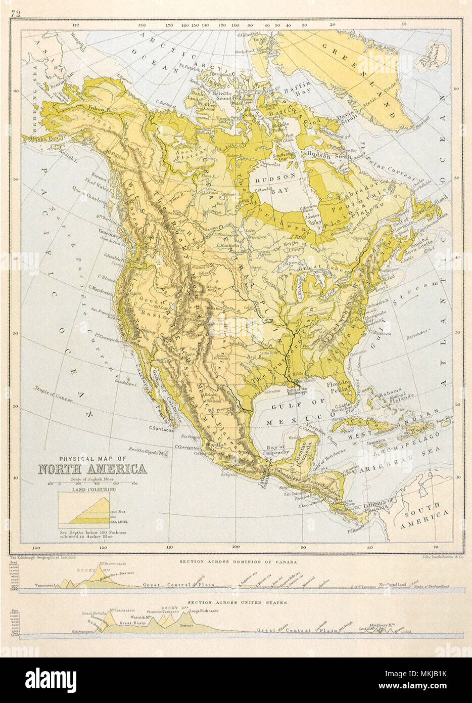 Nord America 1892 Foto Stock