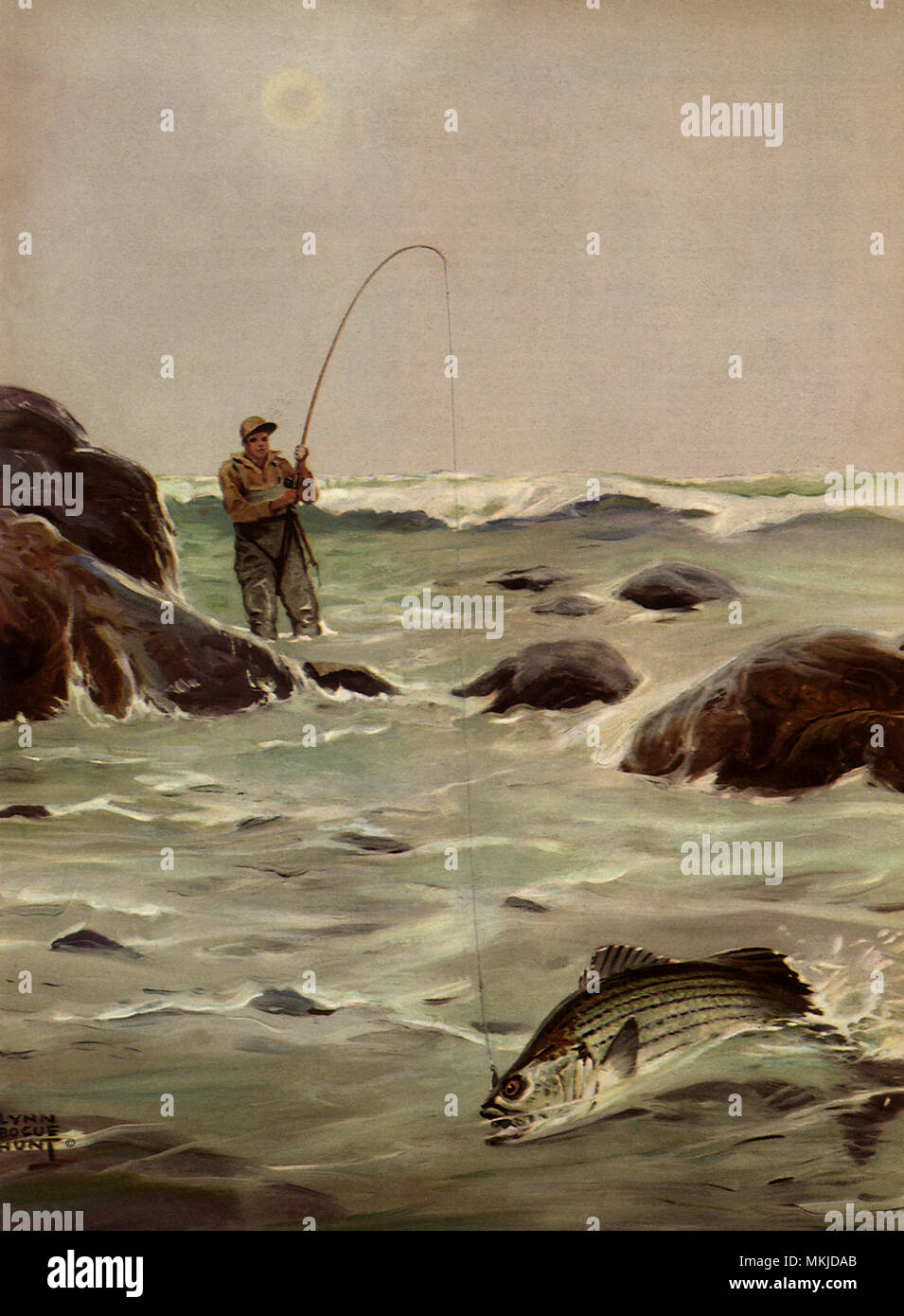 Pesca oceanica Foto Stock