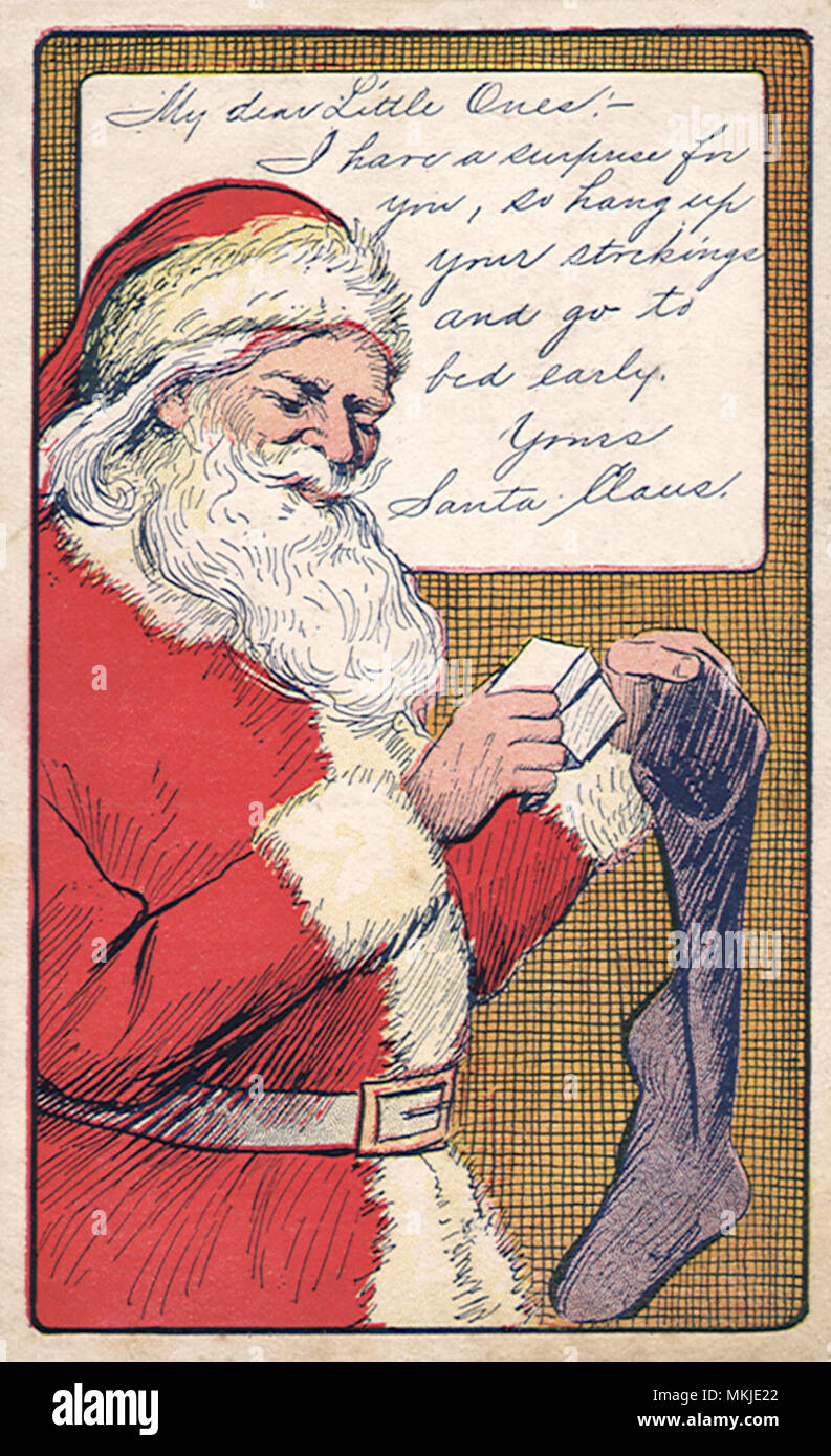 Visita di Santa Foto Stock