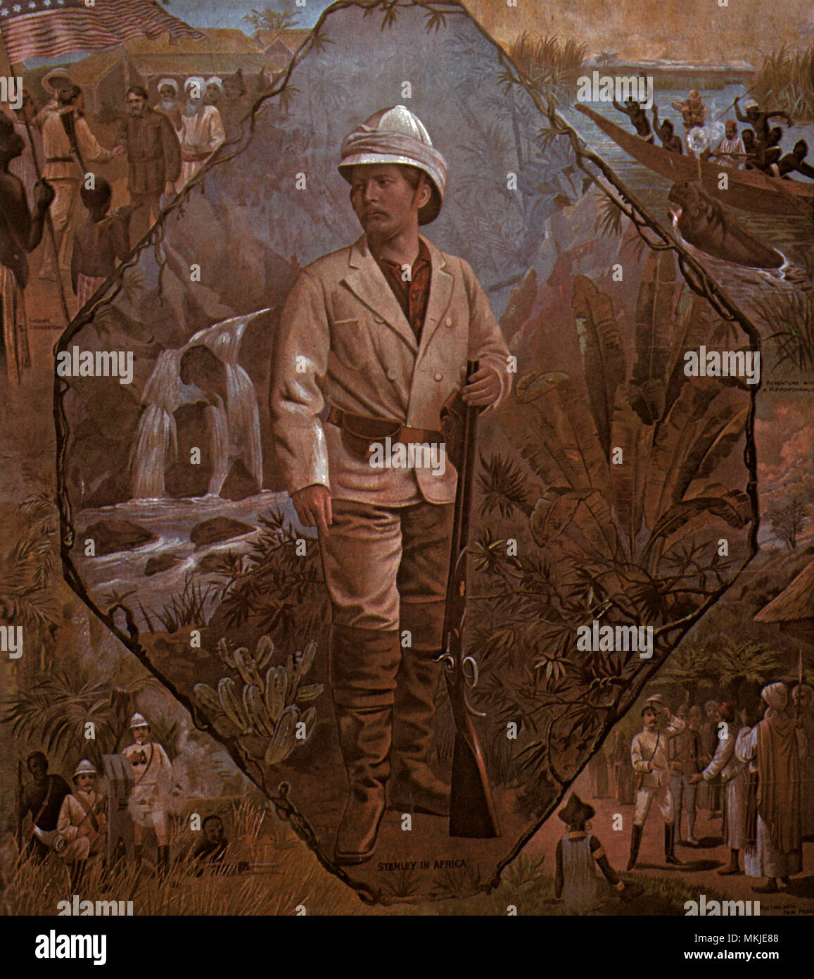 Sir Henry Stanley (1841-1904) Foto Stock