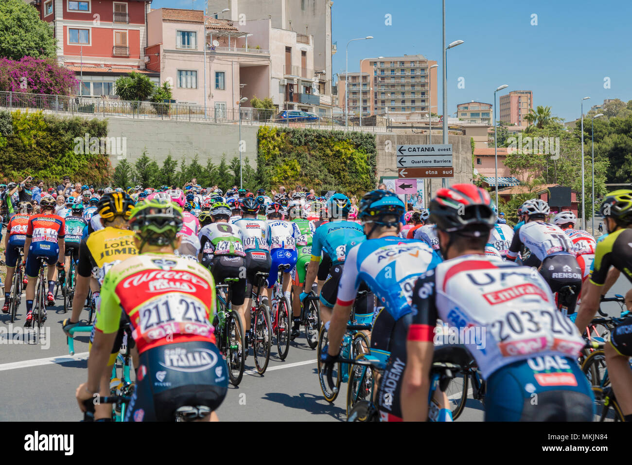 Catania, 8 maggio 2018 - Giro d'Italia 2018 Credit: Wead/Alamy Live News Foto Stock