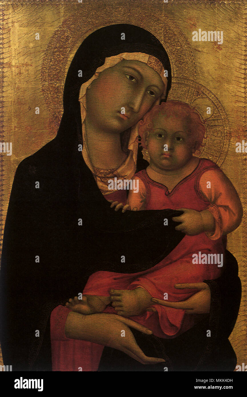 La Vergine e il bambino Foto Stock