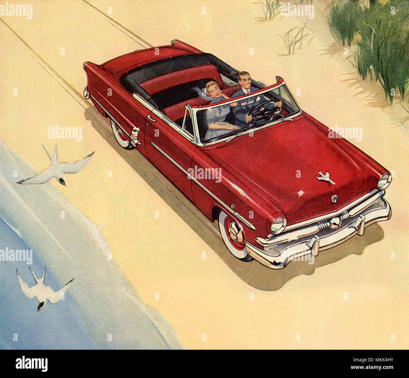 1953 Ford Crestline Sunliner convertibili Foto Stock