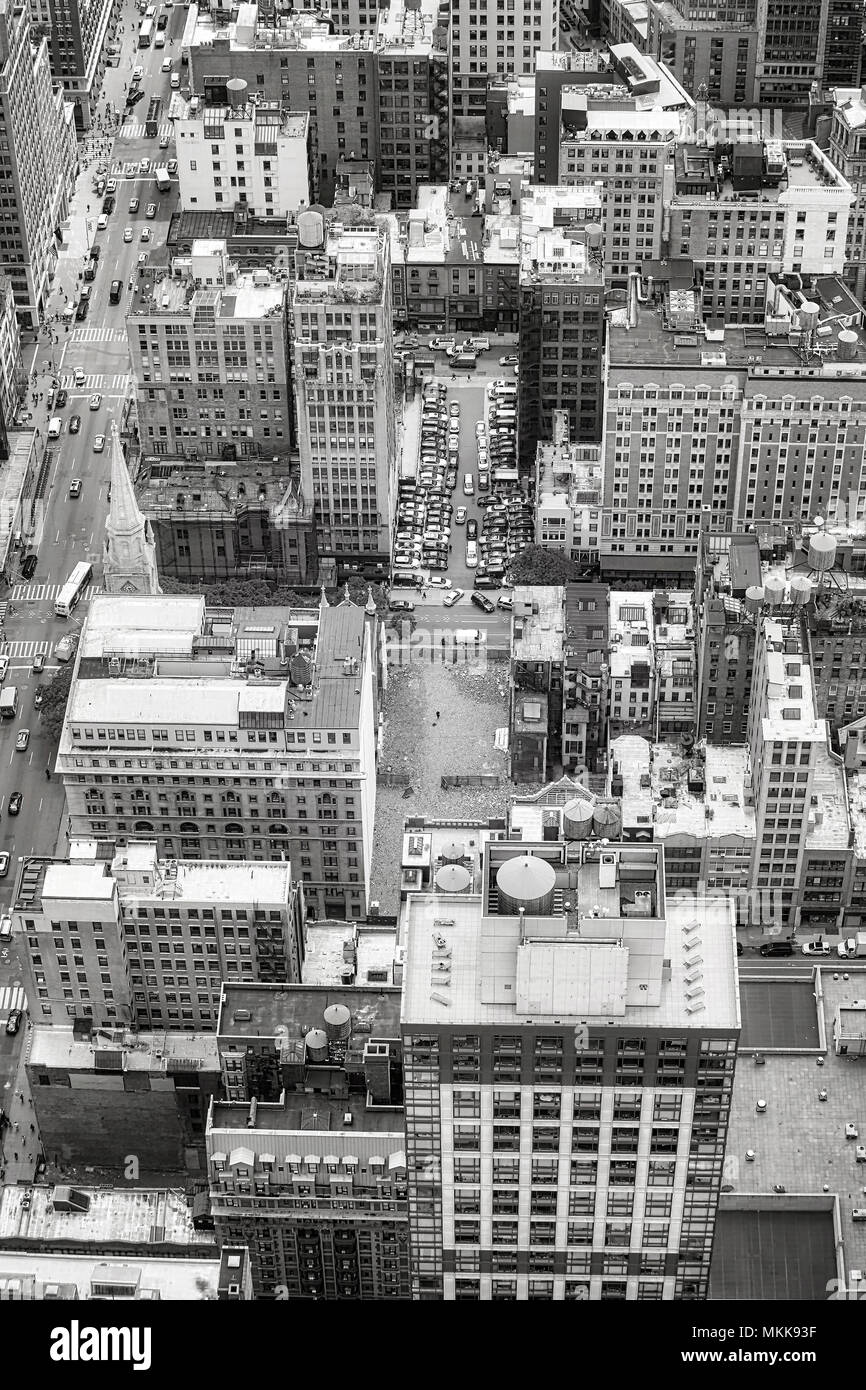 Vista aerea della città di New York, Stati Uniti d'America. Foto Stock