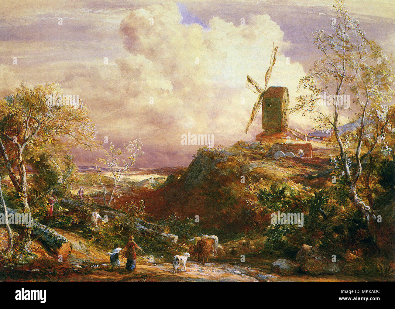 Paesaggio del mulino a vento immagini e fotografie stock ad alta  risoluzione - Alamy