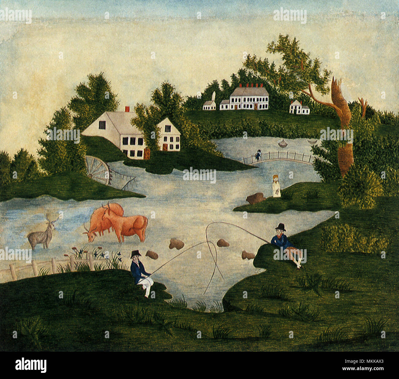 Pesca a molla Foto Stock