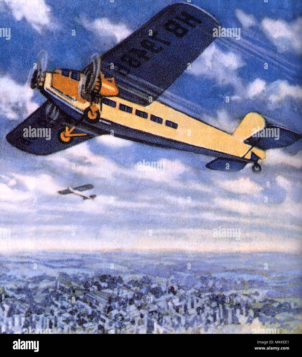 Piano sulla città Foto Stock