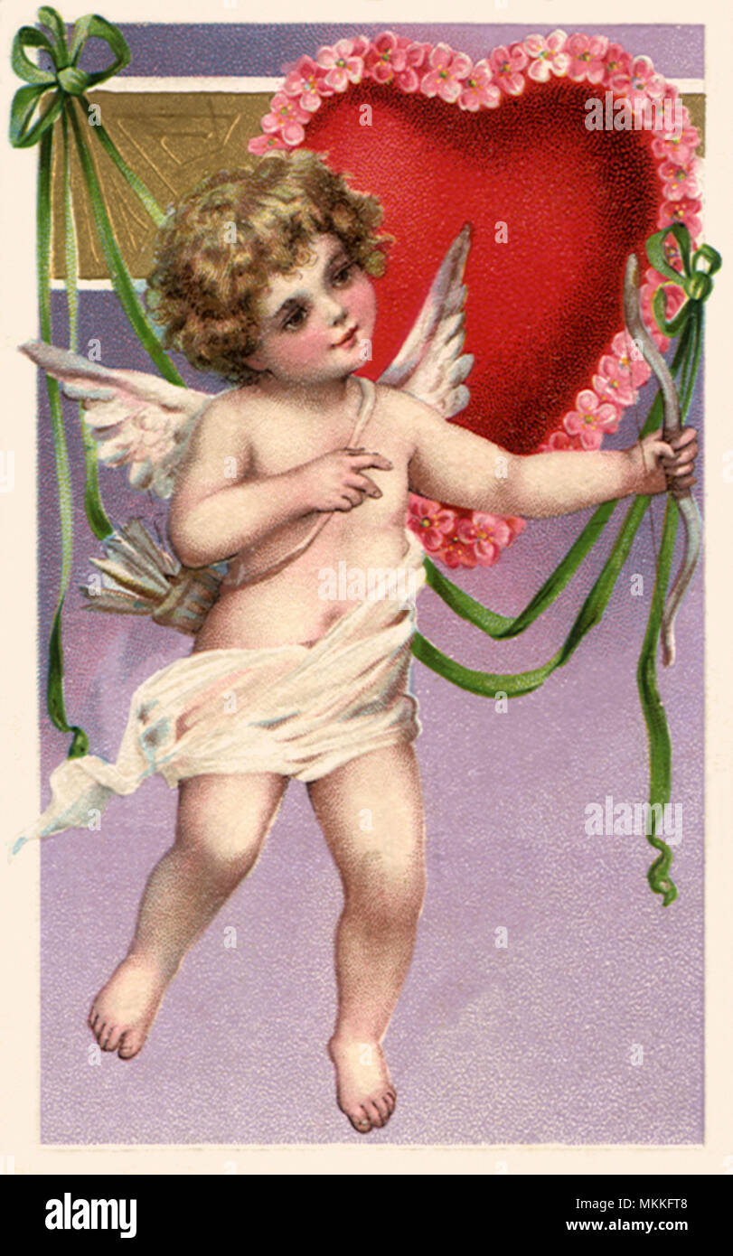 Valentine Cupido Foto Stock