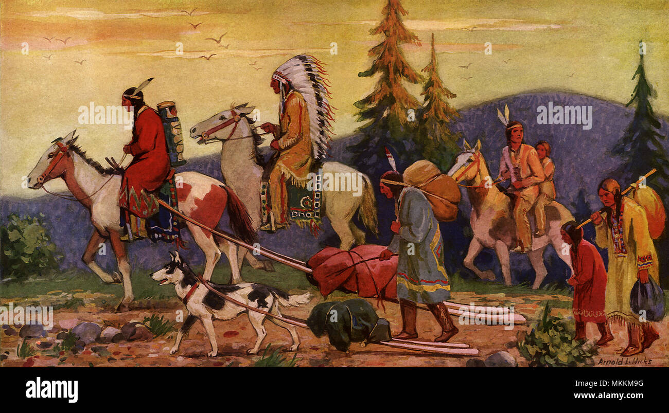 Nativi Americani Travel Foto Stock