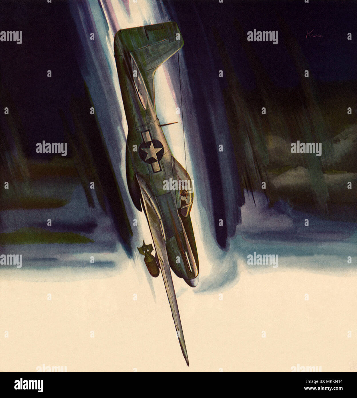 Immersioni subacquee P Mustang Foto Stock