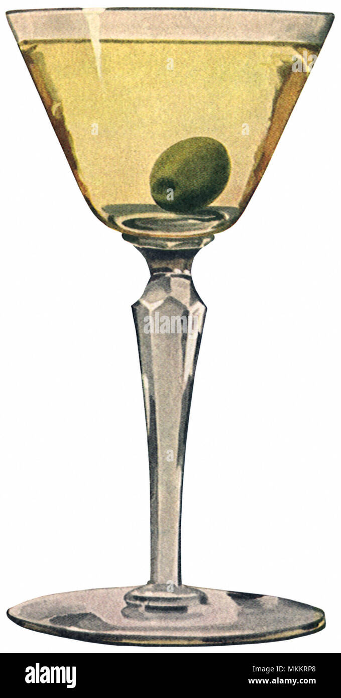 Martini dritto in alto Foto Stock