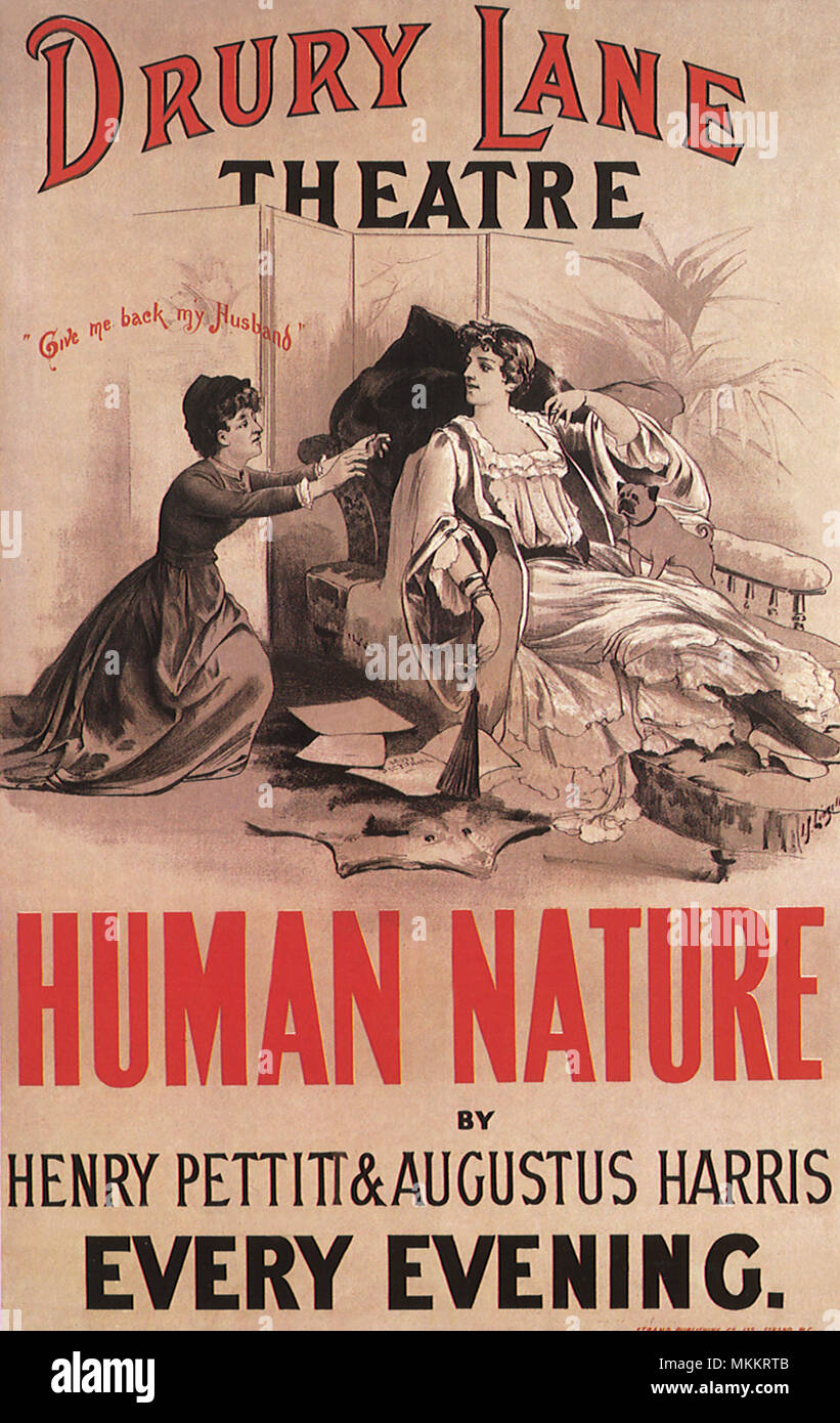 Poster per il gioco - la natura umana Foto Stock
