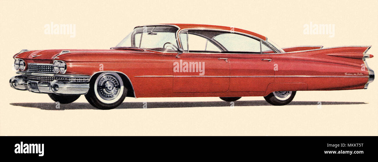 1959 Cadillac DeVille Coupe Foto Stock