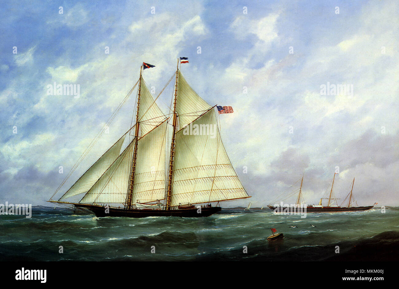 La Goletta Yacht Actaea Foto Stock