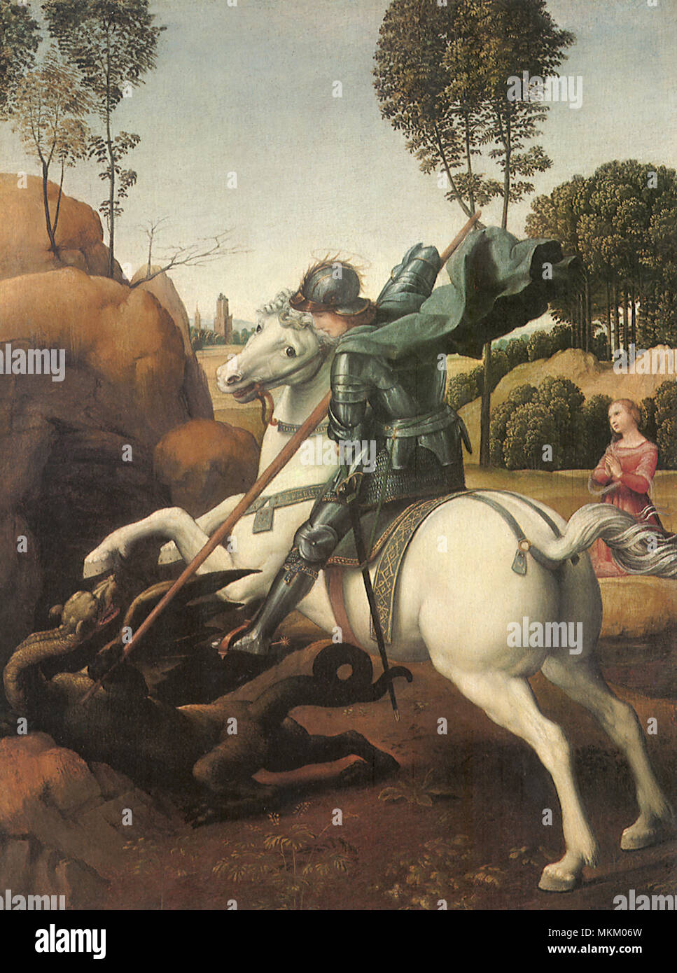 San Giorgio e il Drago 1505 Foto Stock