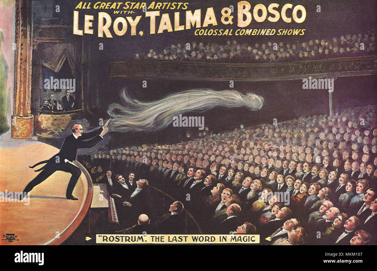 Mago fantasma flottante Foto Stock