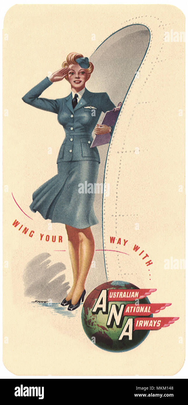 Salutando hostess Foto Stock