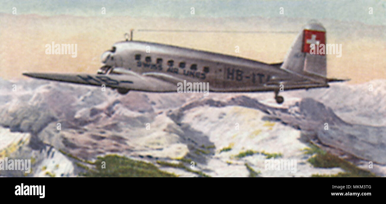 La Swissair Douglas DC2 Foto Stock