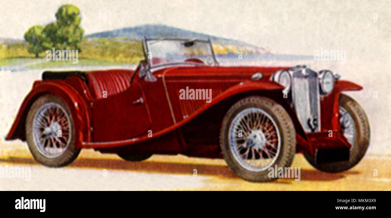 1936 MG Midget 2 posti Foto Stock