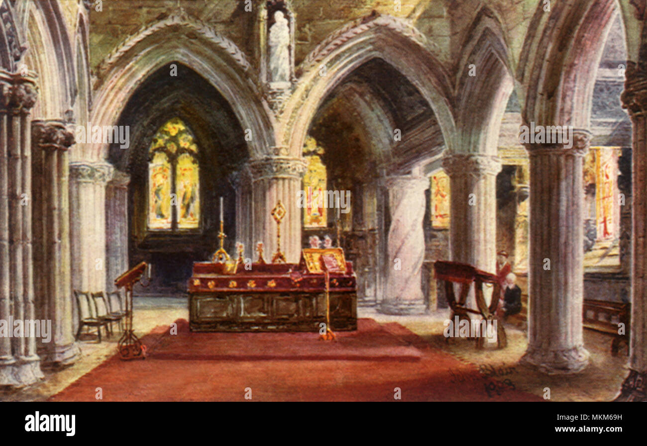 Roslin Chapel. Edimburgo. Foto Stock