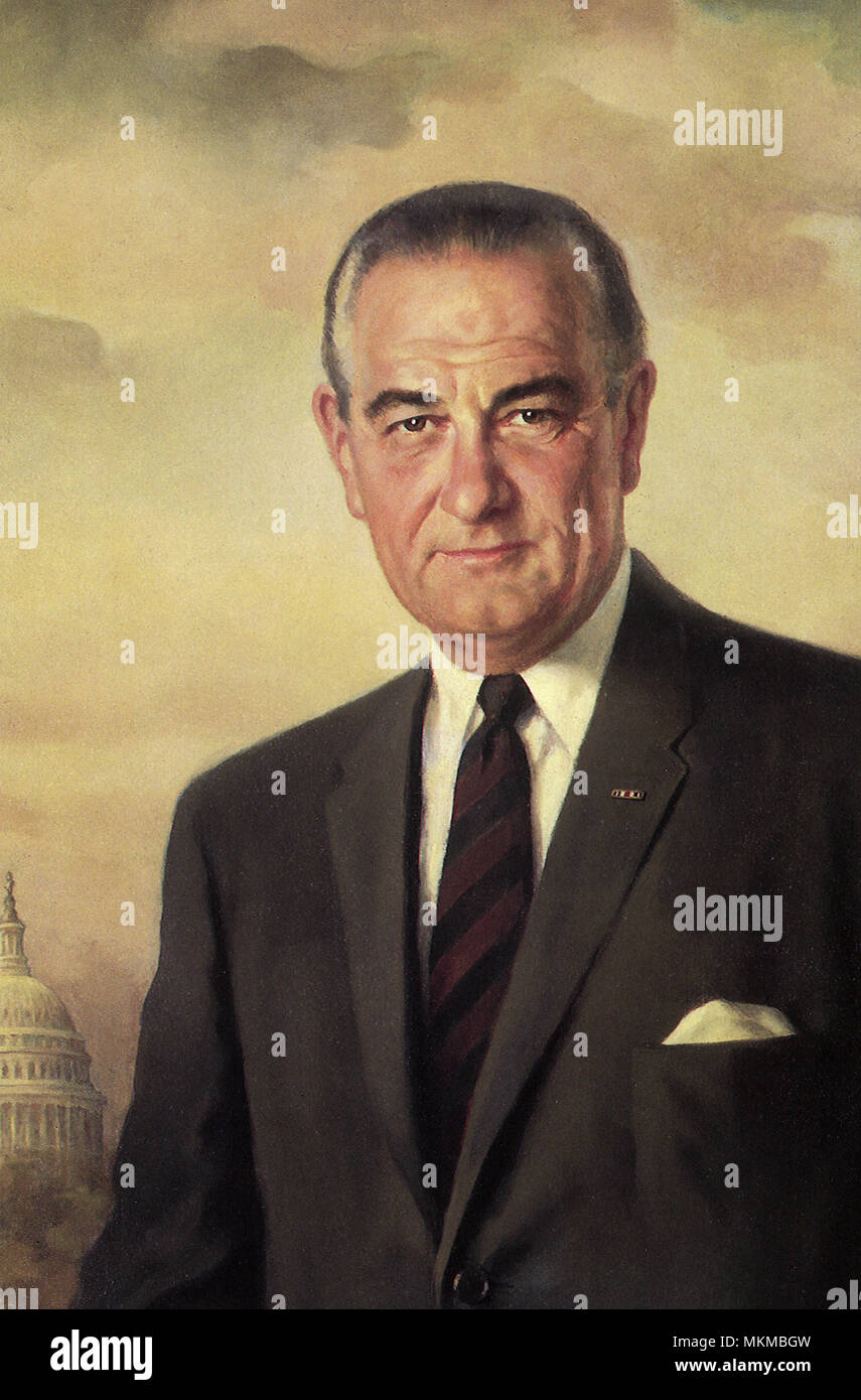 Lyndon B. Johnson Foto Stock