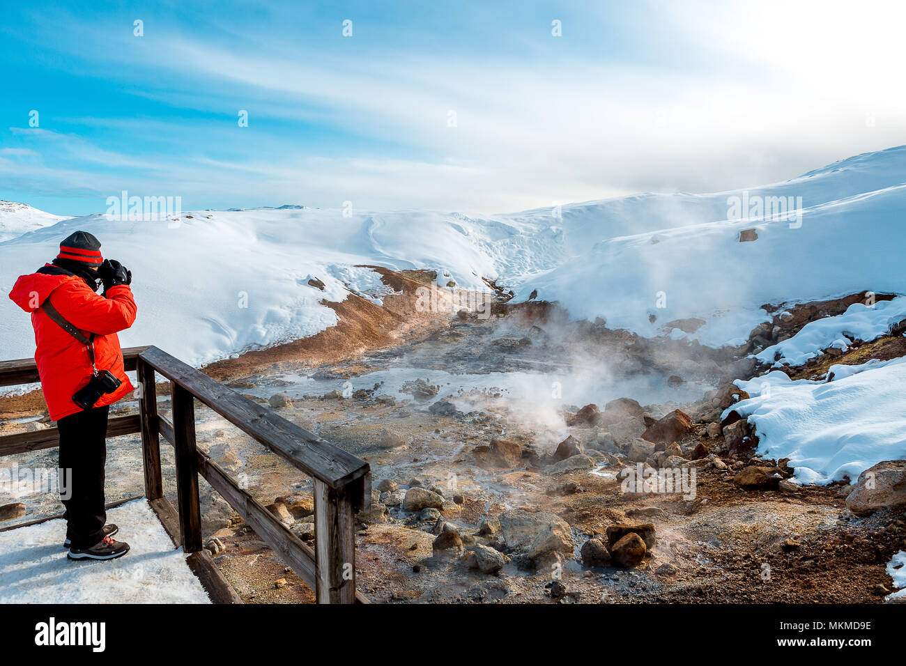 Viaggio in Islanda (ghiacciaio, Northern Lights, neve, ghiaccio, iceberg) Foto Stock