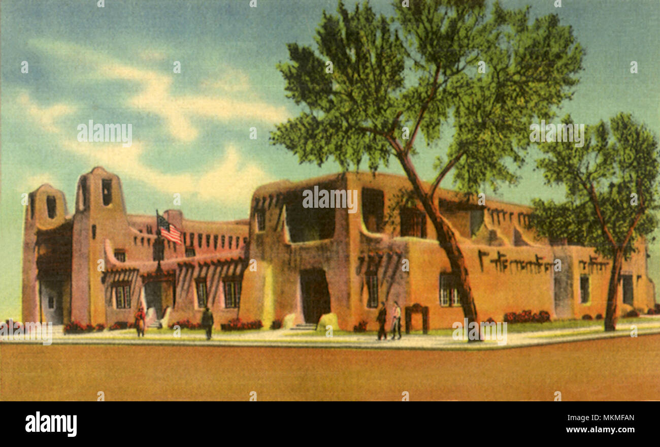 Nuovo Messico Art Museum. Santa Fe. Foto Stock