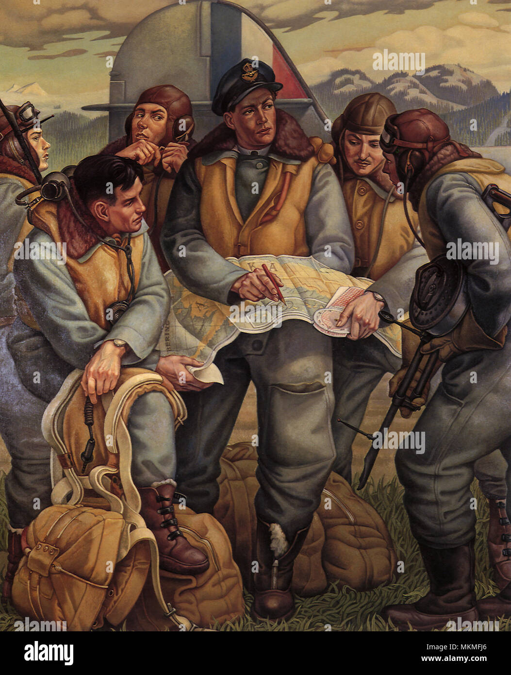 Air Force Briefing unità Foto Stock