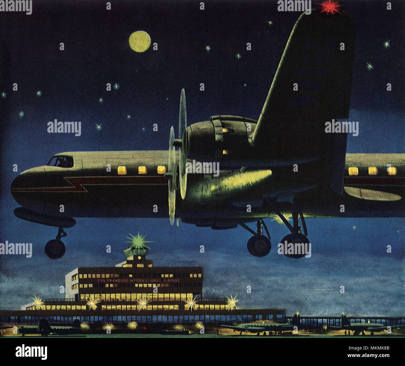 Aereo a decollo Foto Stock