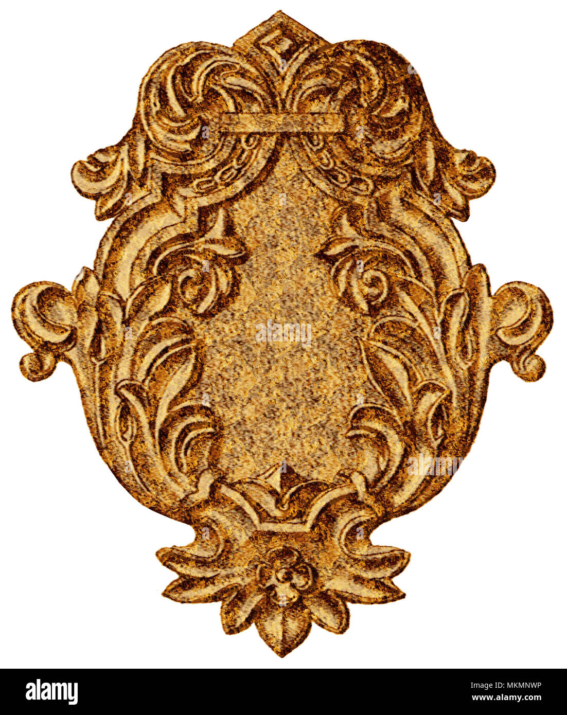 Chiazzato ornamento marrone Foto Stock