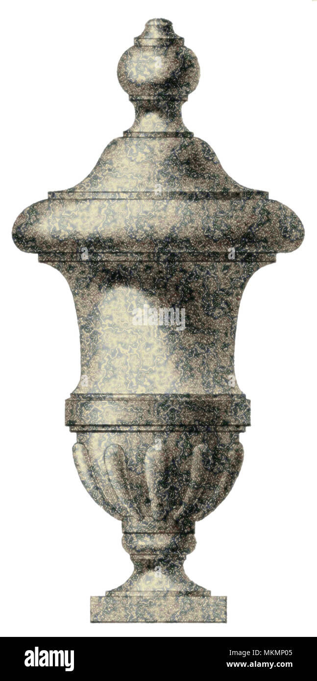 Urna in marmo ornamento Foto Stock