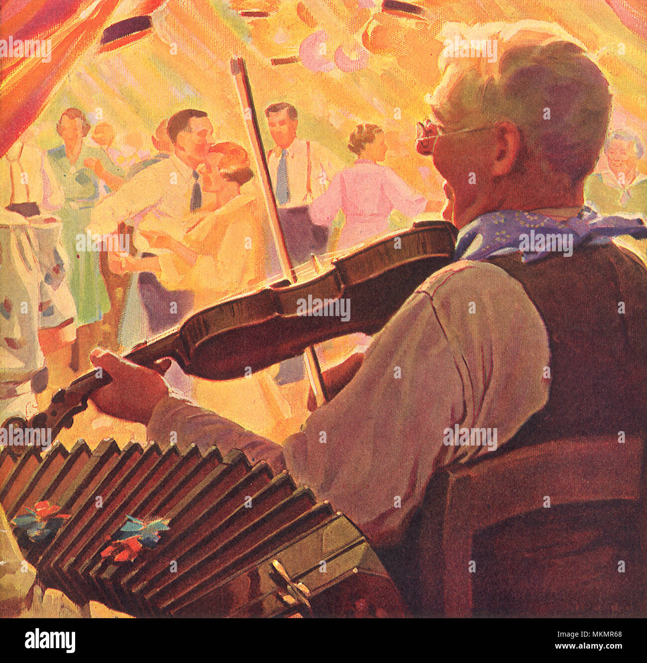 Lettore di violino Foto Stock