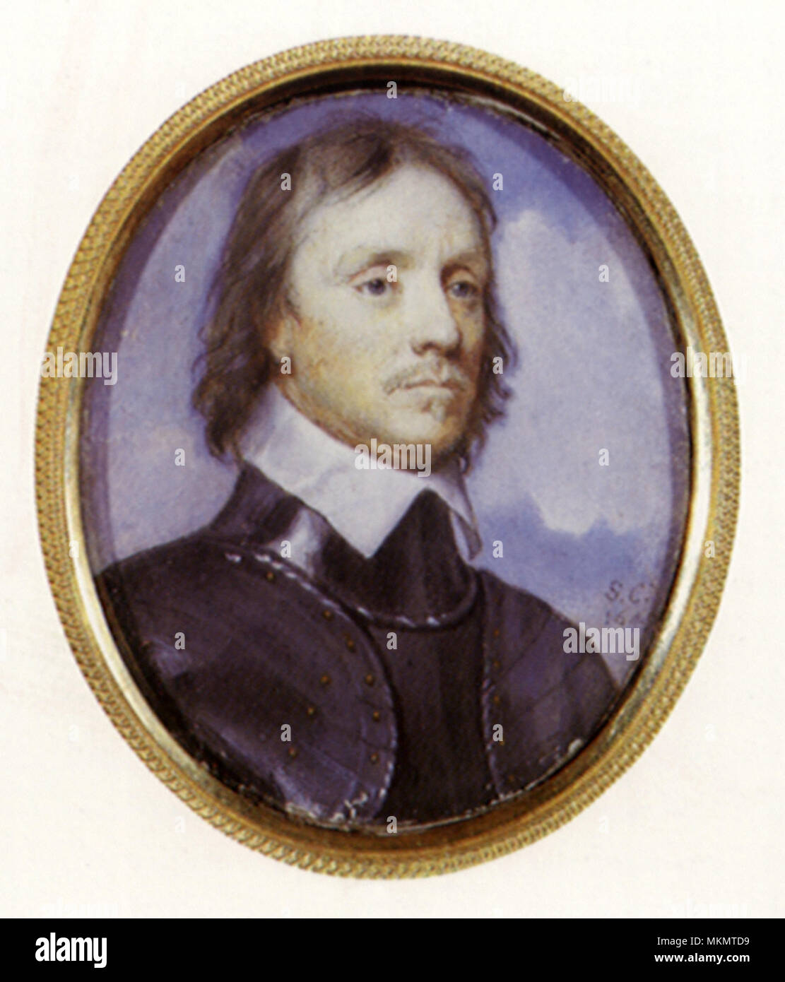 Cromwell Ritratto 1649 Foto Stock