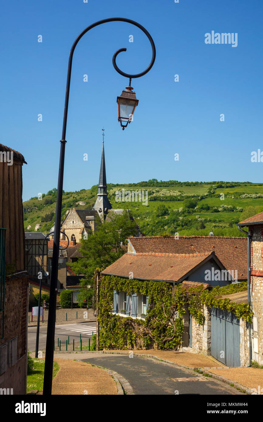 Les Andelys, Normandia, Francia Foto Stock