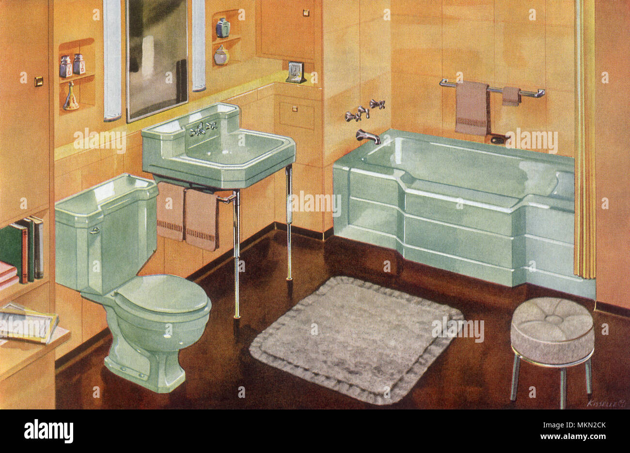 Bagno moderno Foto Stock