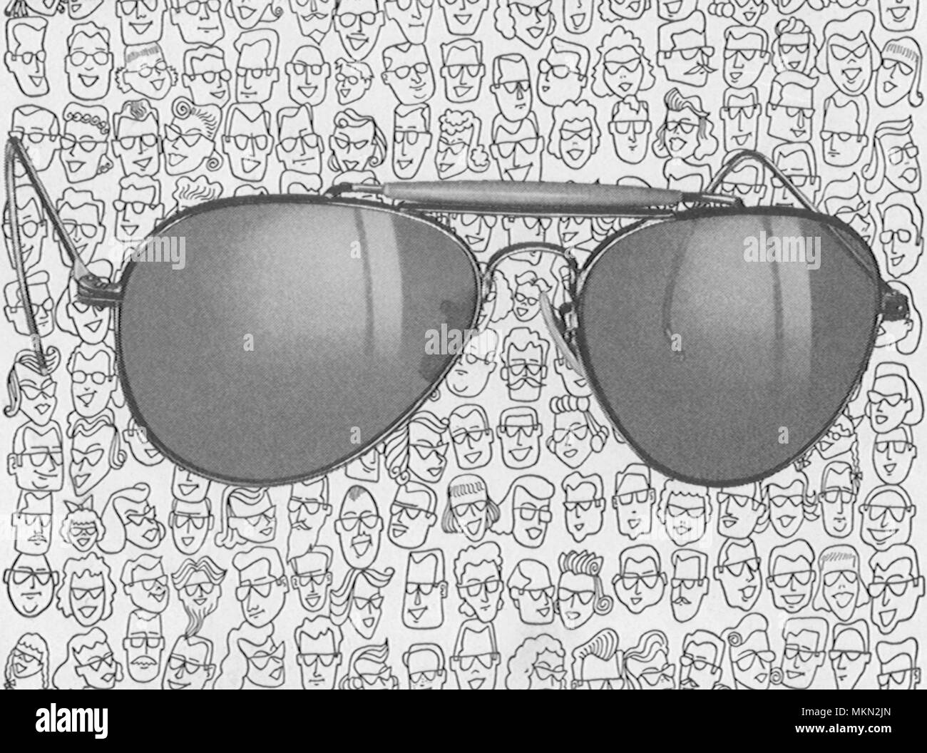 Occhiali da sole e persone Foto Stock