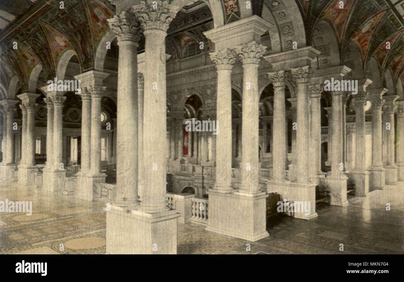 La Biblioteca del Congresso. Washington D.C. Foto Stock