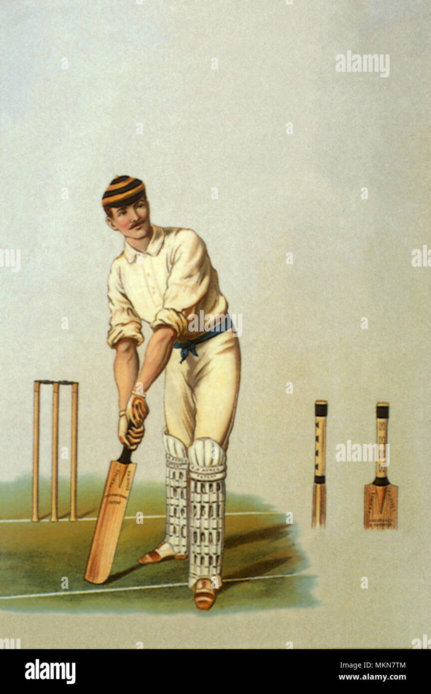 Giocatore di cricket Foto Stock
