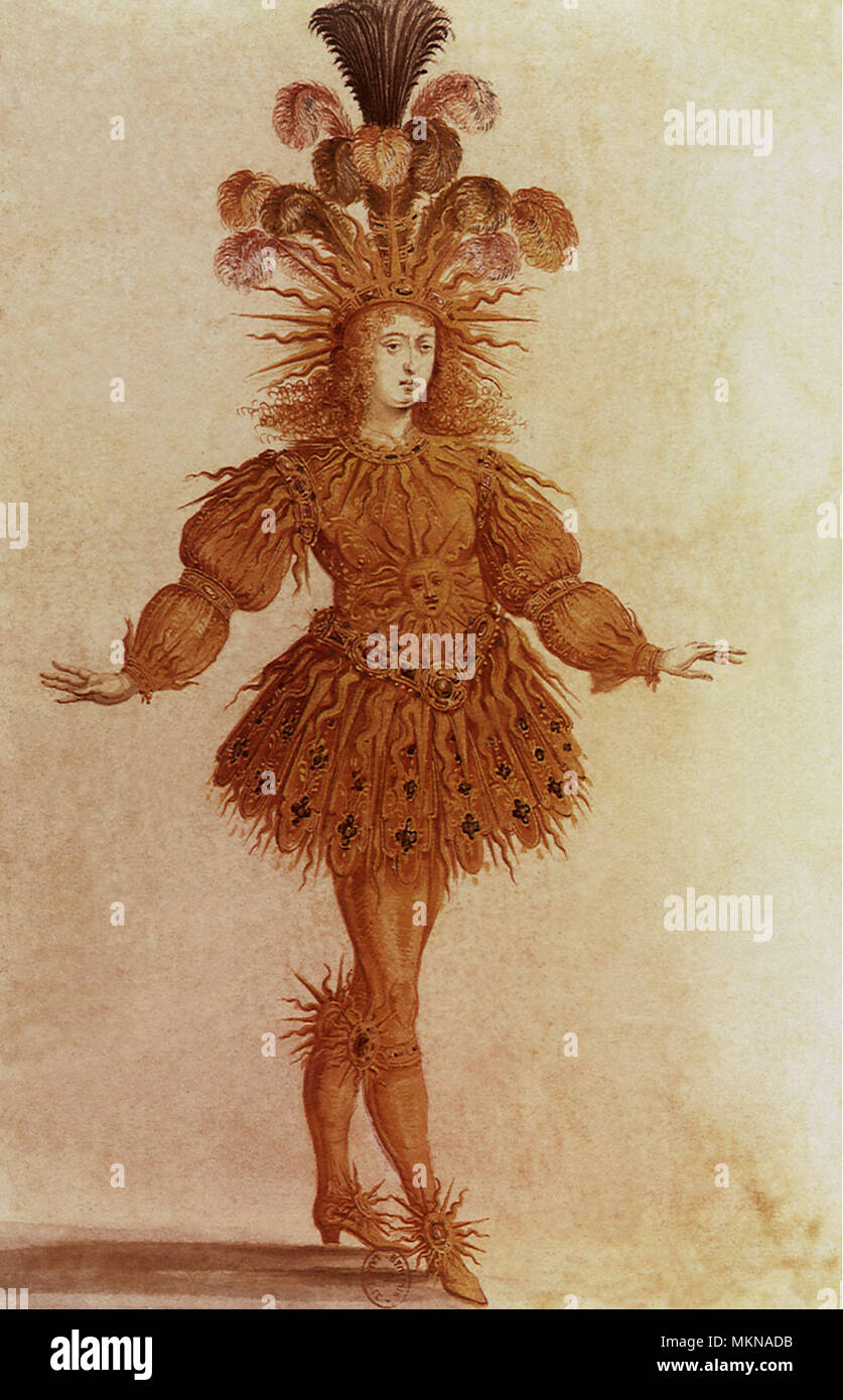 Luigi XIV, il Re Sole 1653 Foto Stock