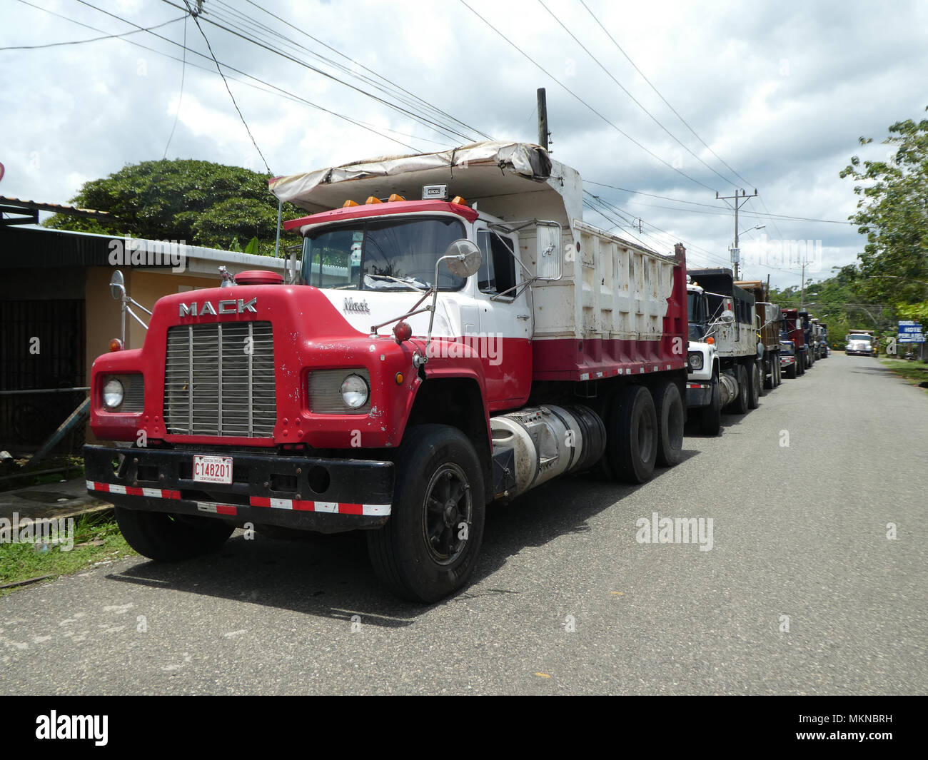 Mack carrello a un arresto carrello in Costa Rica 2018 Foto Stock