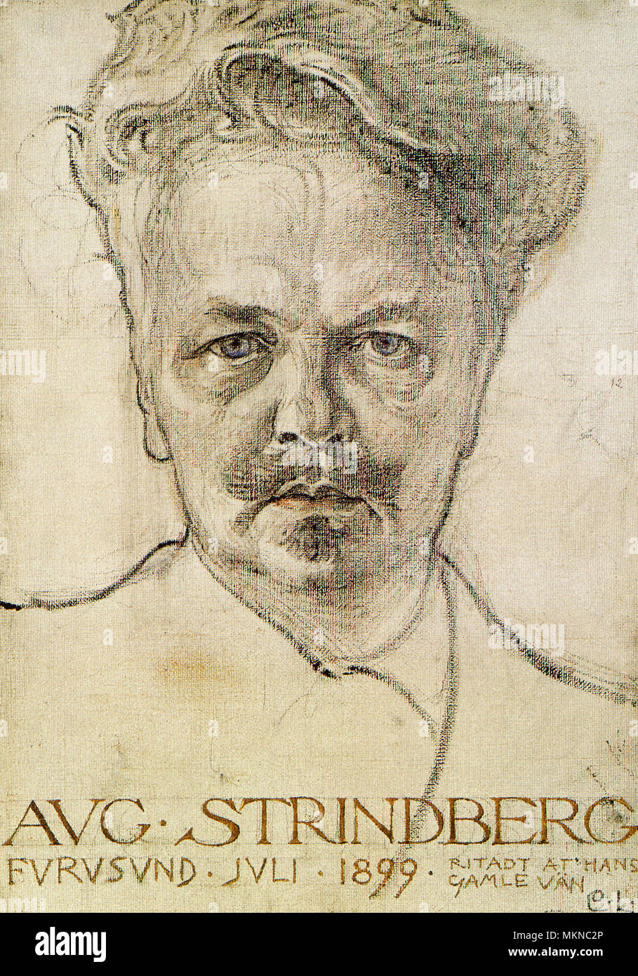 August Strindberg Foto Stock