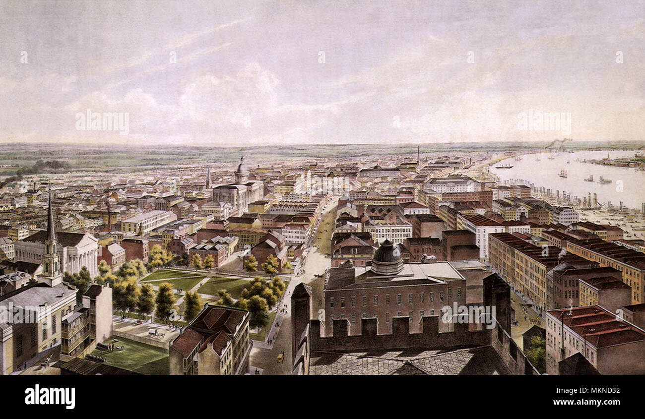 New Orleans da San Patrizio Chiesa 1852 Foto Stock