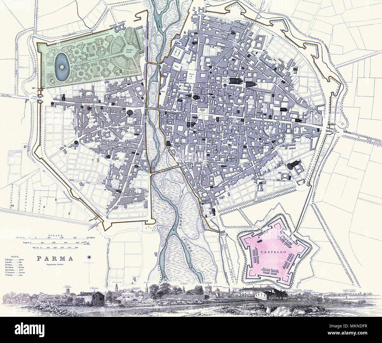 Map of parma immagini e fotografie stock ad alta risoluzione - Alamy