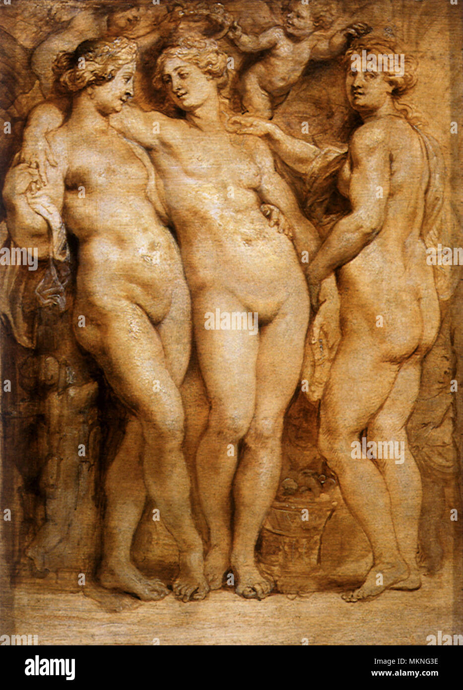 Le Tre Grazie Foto Stock