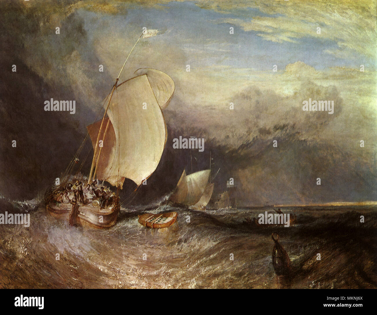 Olandese barche da pesca Foto Stock