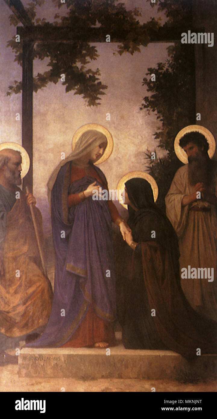 La Visitazione Foto Stock